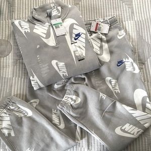Nike Sweatsuit - Men’s XL, L - Gray and White